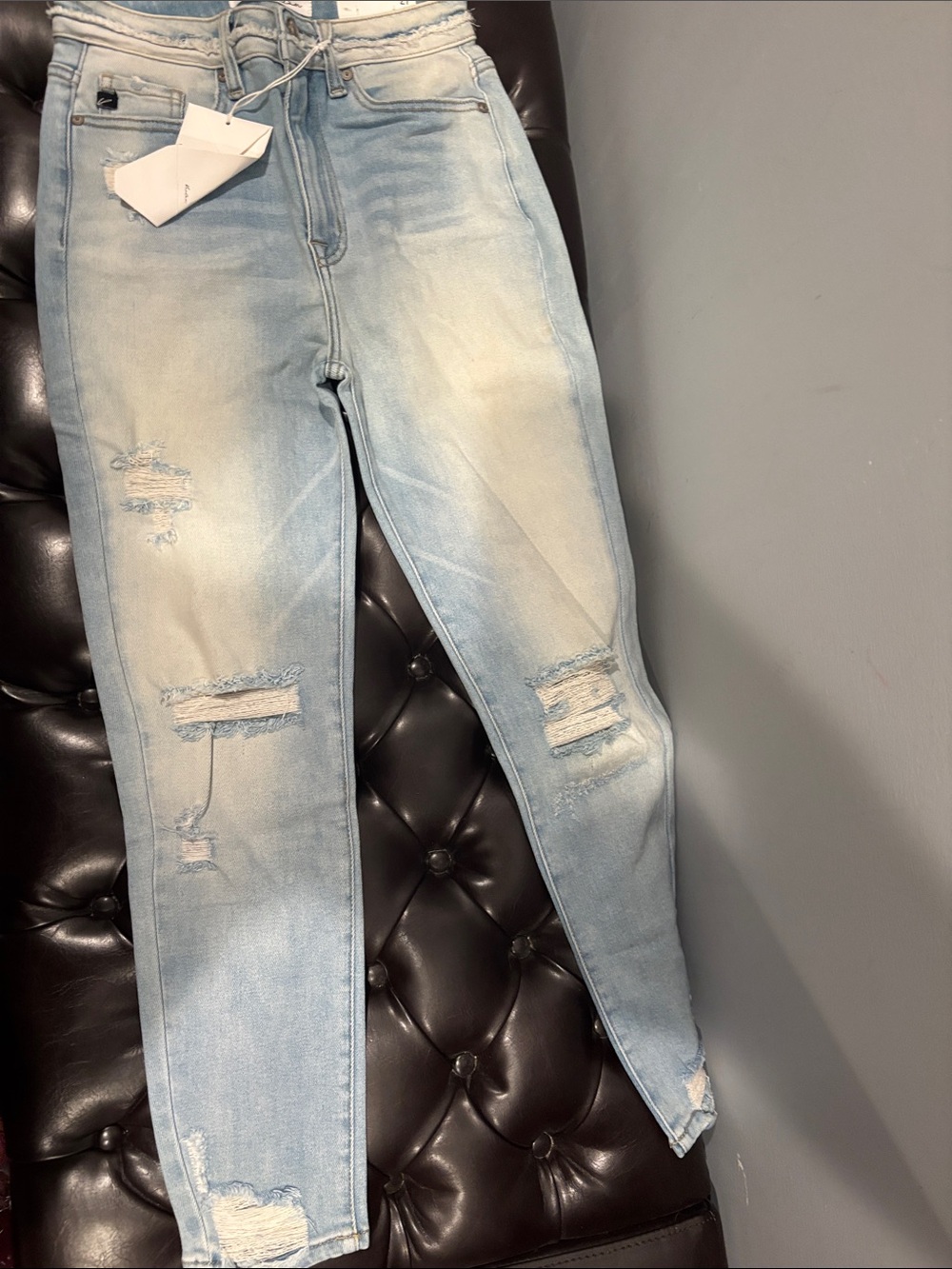 KanCan Light Wash Distressed Skinny Jeans